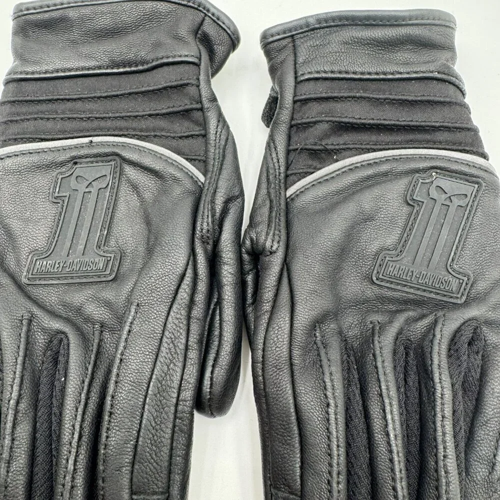 Harley-Davidson Inceptive Leather Black Gloves Womens Small
